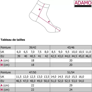 3 paires de Chaussettes bleu marine-43/46