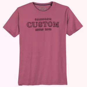 T-shirt Custom lila look rétro biker 3D