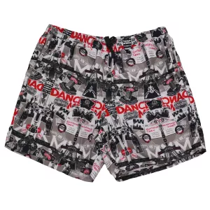 Short de bain motif Gris séchage rapide-8XL