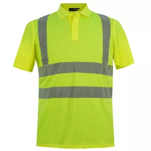Polo haute visibilité Jaune Fluo-6XL