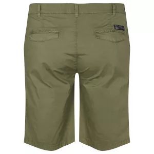 Bermuda chino stretch uni vert olive-P40
