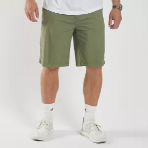 Bermuda chino stretch uni vert olive-P60