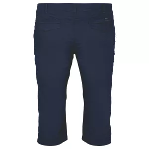 Pantacourt stretch homme bleu marine confort été-P42