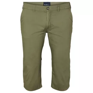 Pantacourt stretch homme vert olive confort été
