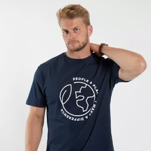 T-shirt North 56°4 bleu marine People & Planet-4XL