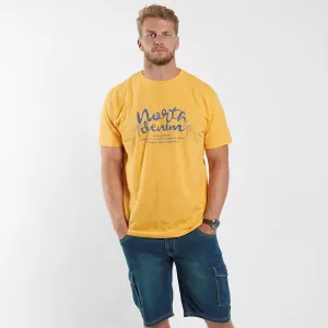 North 56Denim T-shirt manche courte Jaune 2XL à 10XL-2XL