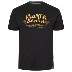 North 56Denim T-shirt manche courte noir 2XL à 10XL