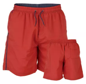 Short de bain microfibre rouge grande taille 