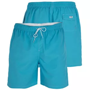 Short de bain microfibre turquoise grande taille 