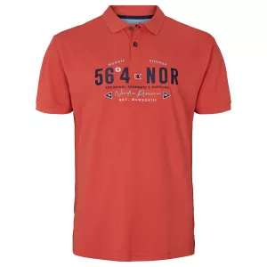 North 56.4 polo manche courte paprika de 2XL à 10XL