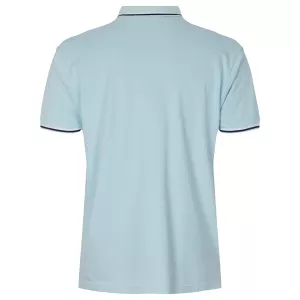 Polo poche poitrine bleu clair-2XL