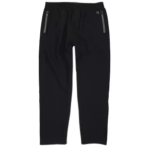 Pantalon de jogging fitness microfibre noir de 2XL à 14XL
