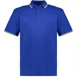 Polo piqué manche courte bleu 3XL à 8XL