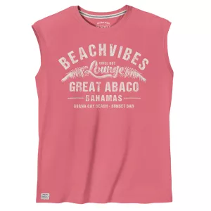 Débardeur Beach Vibes rose ambiance Bahamas