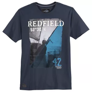 T-shirt motif nautique bleu marine style estival