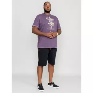 T-shirt Mélange de violet manche courte 3XL à 6XL-5XL