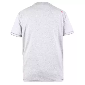 T-shirt Mélange de gris clair manche courte 3XL à 6XL-5XL