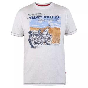 T-shirt Ride Wild Free Spirit Mélange de blanc cassé-6XL