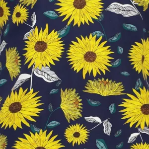 Polo col chemise Eden Valley floral bleu marine-2XL