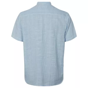 Chemise Mao manche courte bleu clair de 4XL à 6XL-5XL