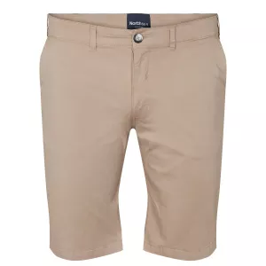Short chino stretch doux sable clair