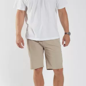 Short chino stretch doux sable clair-P50