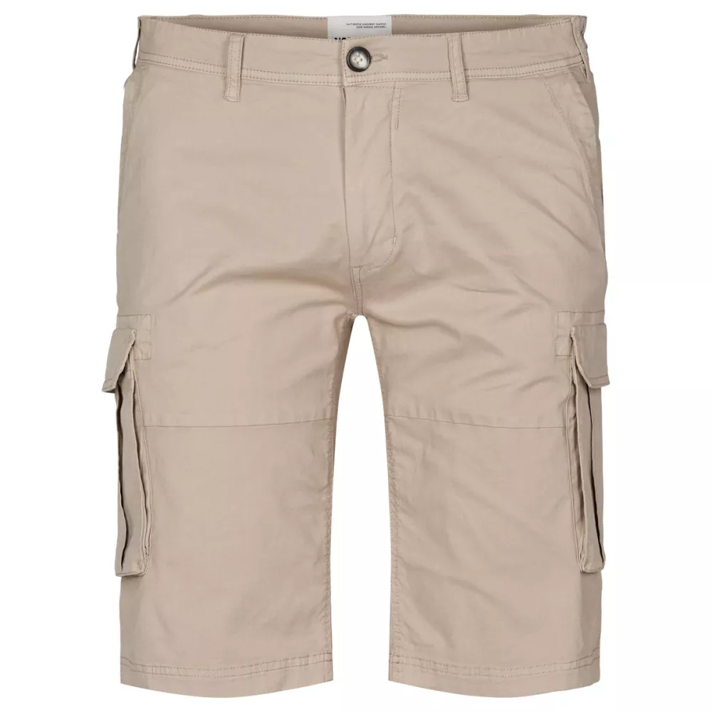 Bermuda cargo stretch sable clair pratique-P44
