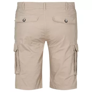 Bermuda cargo stretch sable clair pratique-P60