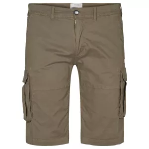 Bermuda cargo stretch vert olive pratique