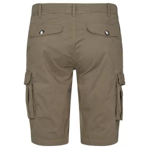 Bermuda cargo stretch vert olive pratique-P60