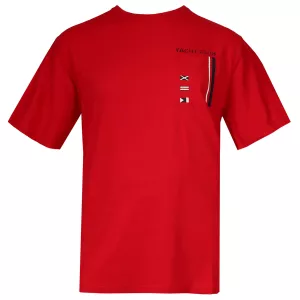 T-shirt nautique à pochette rouge-7XL
