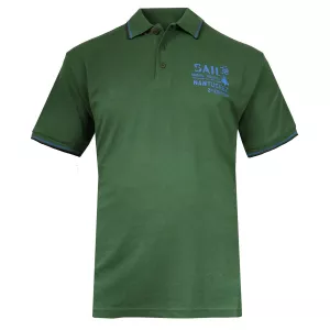 Polo piquet manche courte vert de 3XL à 8XL-5XL
