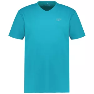 T-shirt sport col V Kitaro vert menthe-3XL