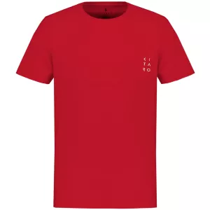 T-shirt poche poitrine uni rouge-6XL