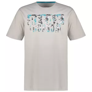 T-shirt imprimé Workout Relax écru-7XL