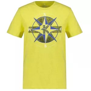 T-shirt rose des vents Mélange de jaune-3XL