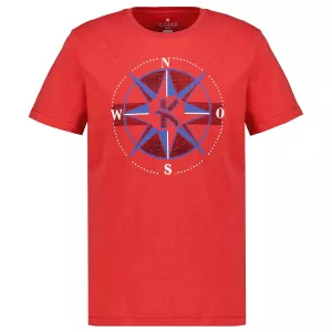 T-shirt rose des vents Mélange de rouge