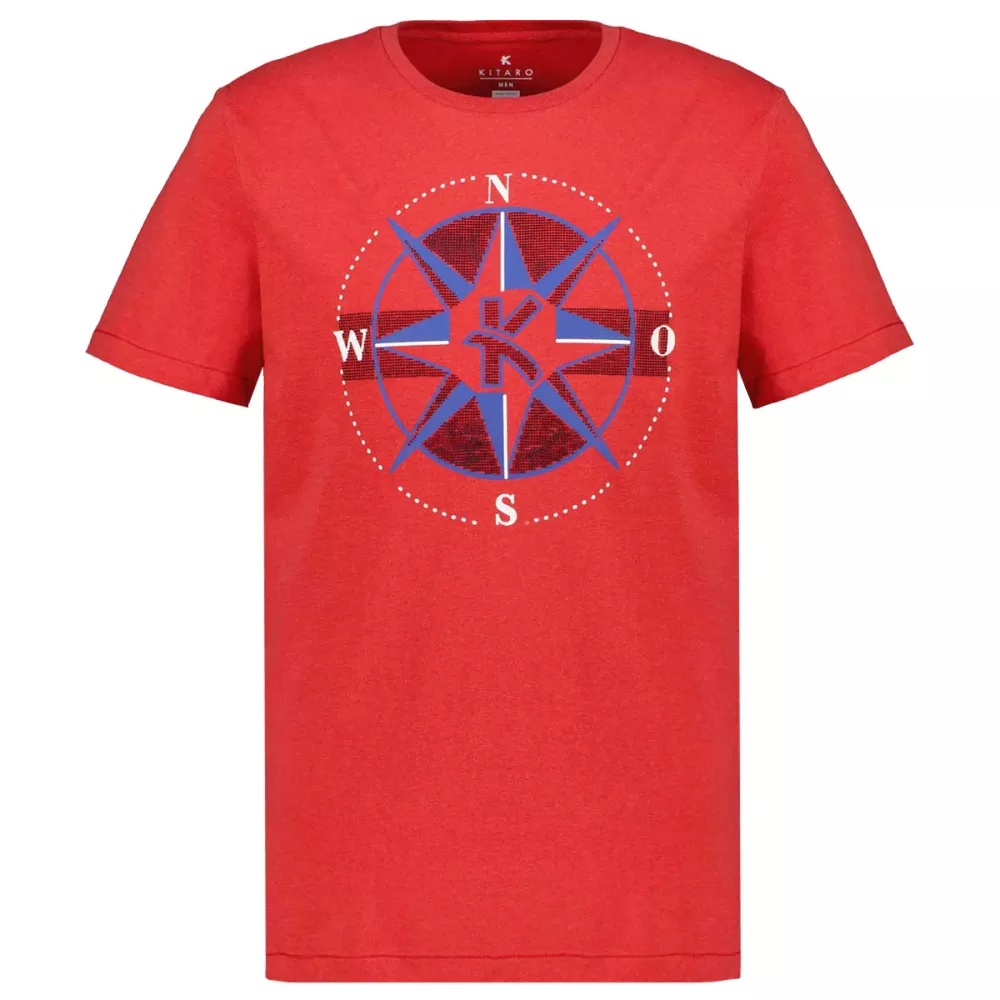 T-shirt manche courte Mélange de rouge 3XL à 8XL-7XL