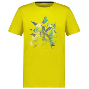 T-shirt graphique rose des vents jaune flamboyant
