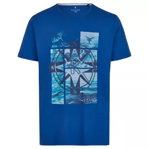 T-shirt manche courte bleu 3XL à 8XL