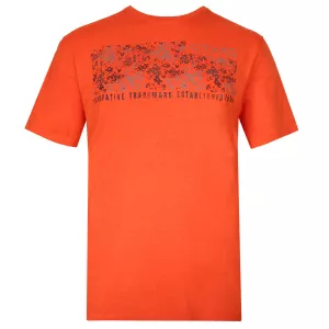 T-shirt Kitaro motif vintage Mélange d'orange 