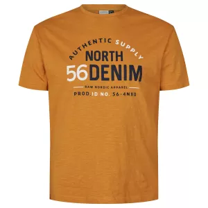 North 56°4 T-shirt manche courte Jaune ocre 2XL à 8XL