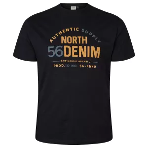 T-shirt North 56DENIM imprimé noir