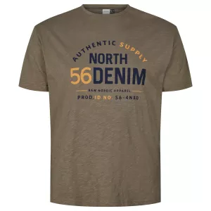 North 56°4 T-shirt manche courte vert olive 2XL à 8XL