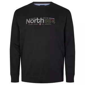 Sweat noir 2XL à 6XL