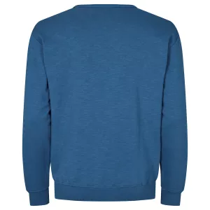 Sweat logo poitrine Bleu zéphir molleton doux-4XL