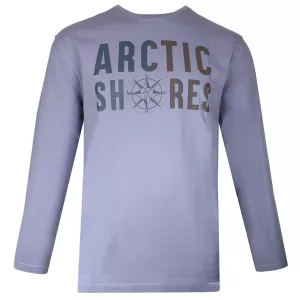 T-shirt manche longue bleu gris 3XL à 8XL