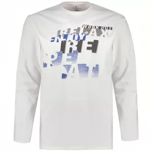 T-shirt Kitaro Workout Relax blanc-3XL