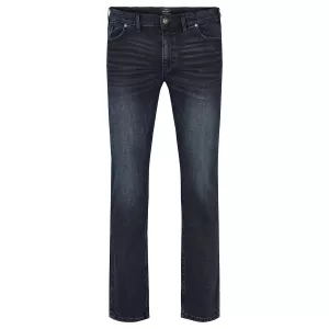 Pantalon jeans Mick bleu foncé délavé-P42