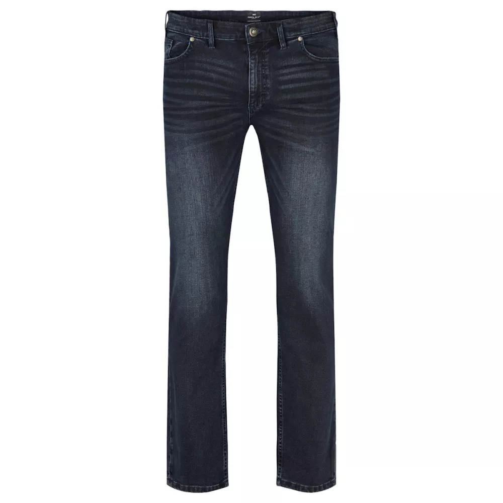 Pantalon jeans Mick bleu foncé délavé-P50